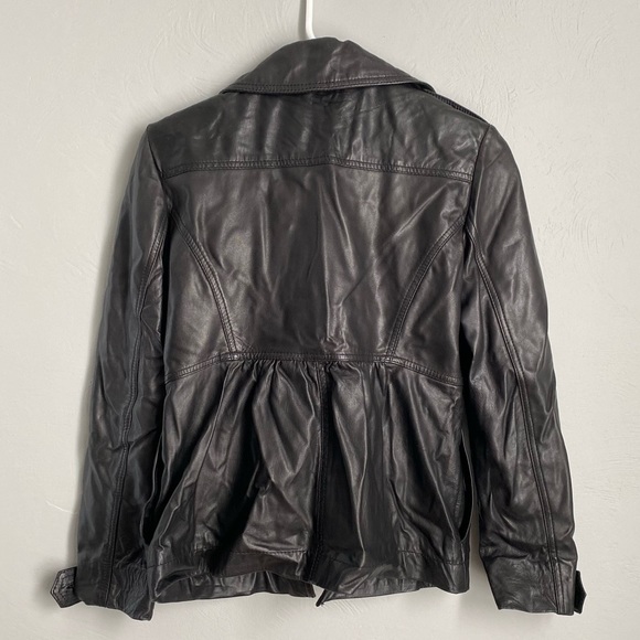 KENNETH COLE 100% Genuine Leather Black Jacket - Picture 2 of 11